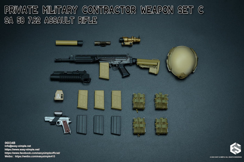 Load image into Gallery viewer, PMC SA 58 Weapon Set B - MINT IN BOX
