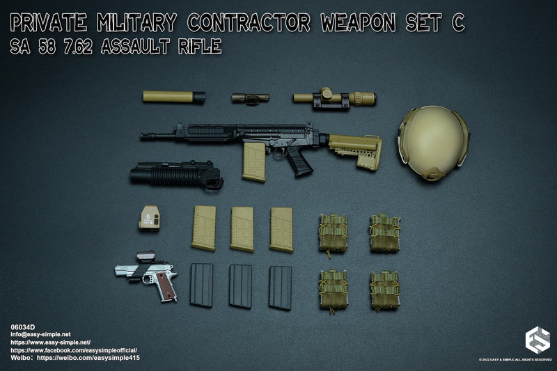 Load image into Gallery viewer, PMC SA 58 Weapon Set A/B/C/D/E/F COMBO - MINT IN BOX
