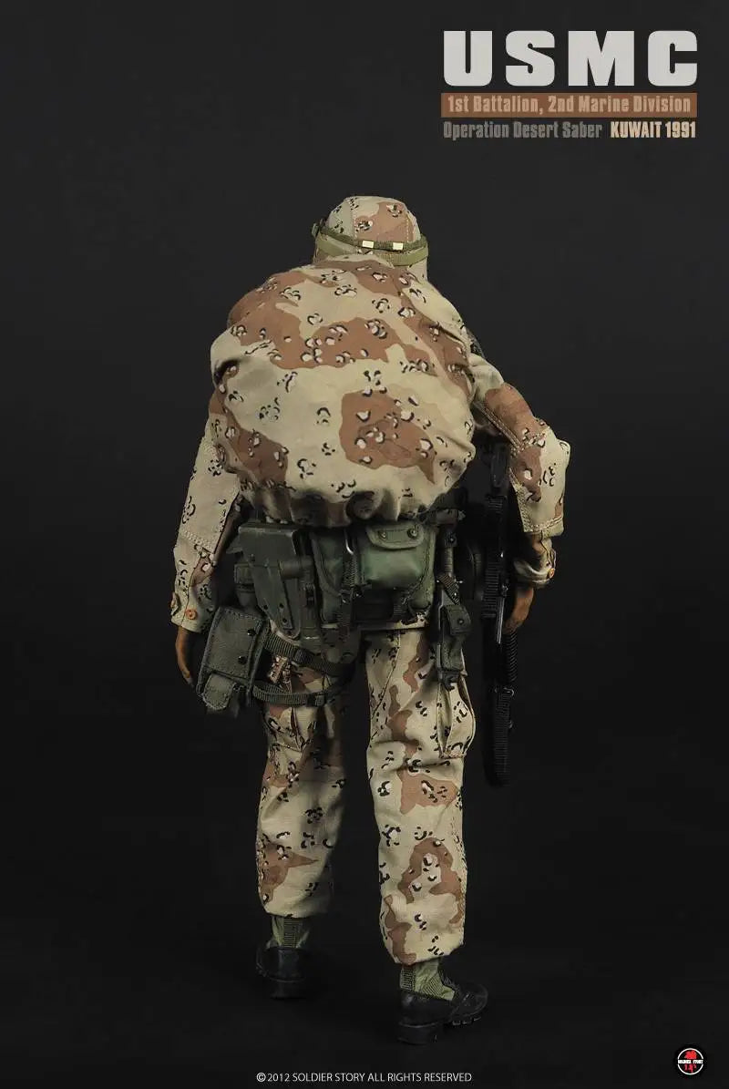 Load image into Gallery viewer, Kuwait 1991 - USMC - OD Green Alice Backpack w/Sleeping Pad &amp; Desert Camo Backpack Cover
