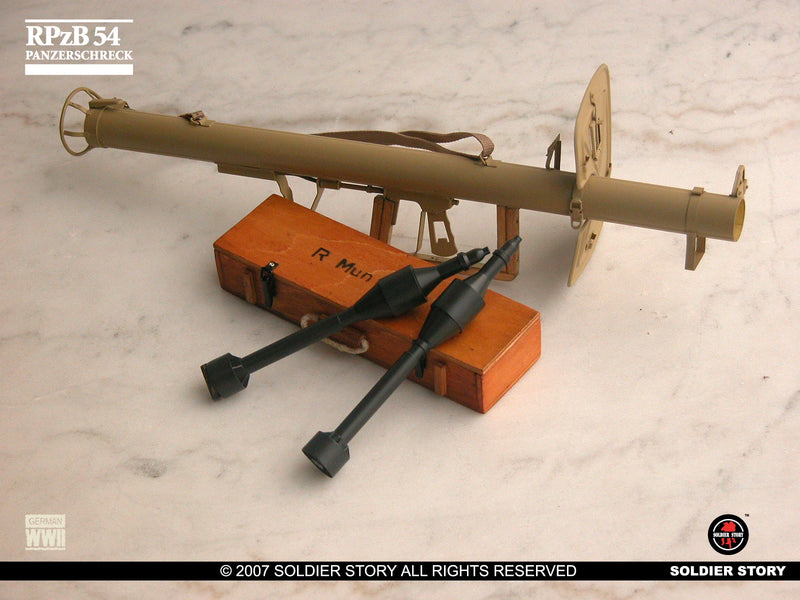 Load image into Gallery viewer, German WWII - Tan Metal RPzB 54 Panzerschreck - MINT IN BOX
