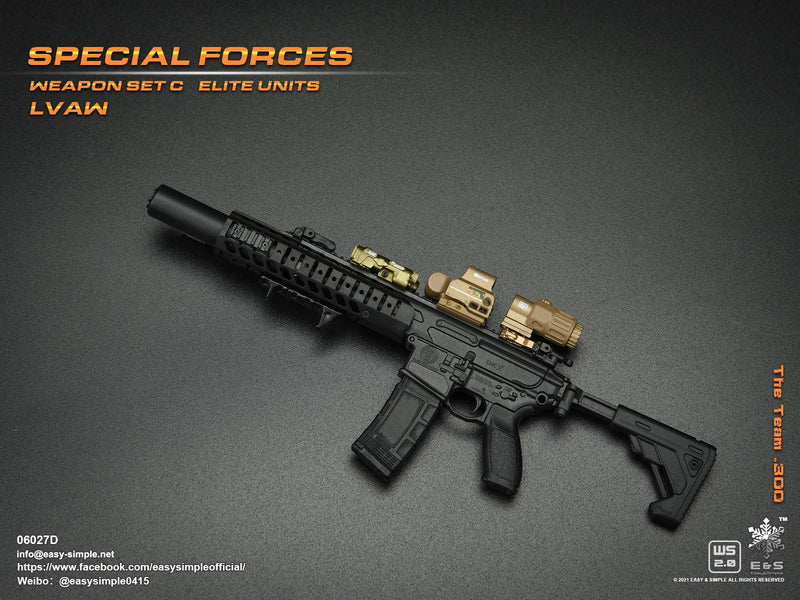 Load image into Gallery viewer, Special Forces LVAW - Suppressed Assault Rifle w/Attachment Set
