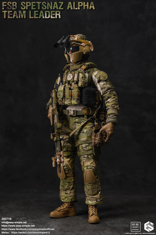 Fsb Alpha Stack FSB Alpha Team Leader S - Multicam Helmet w/NVG Set – BlackOpsToys