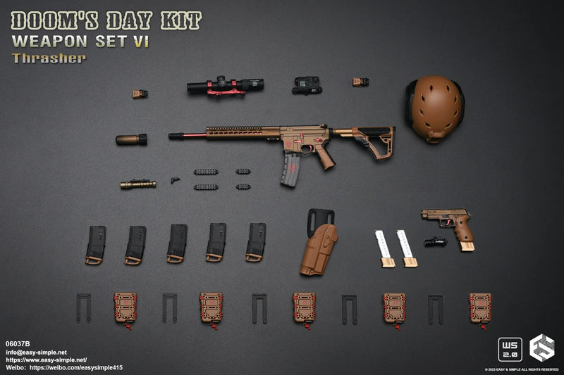 Load image into Gallery viewer, Doom's Day Weapon Set VI Ver. B - Black &amp; Red Scope
