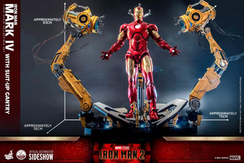 Load image into Gallery viewer, 1/4 Scale - Iron Man 2 - Iron Man Mark IV w/Suit-Up Gantry
