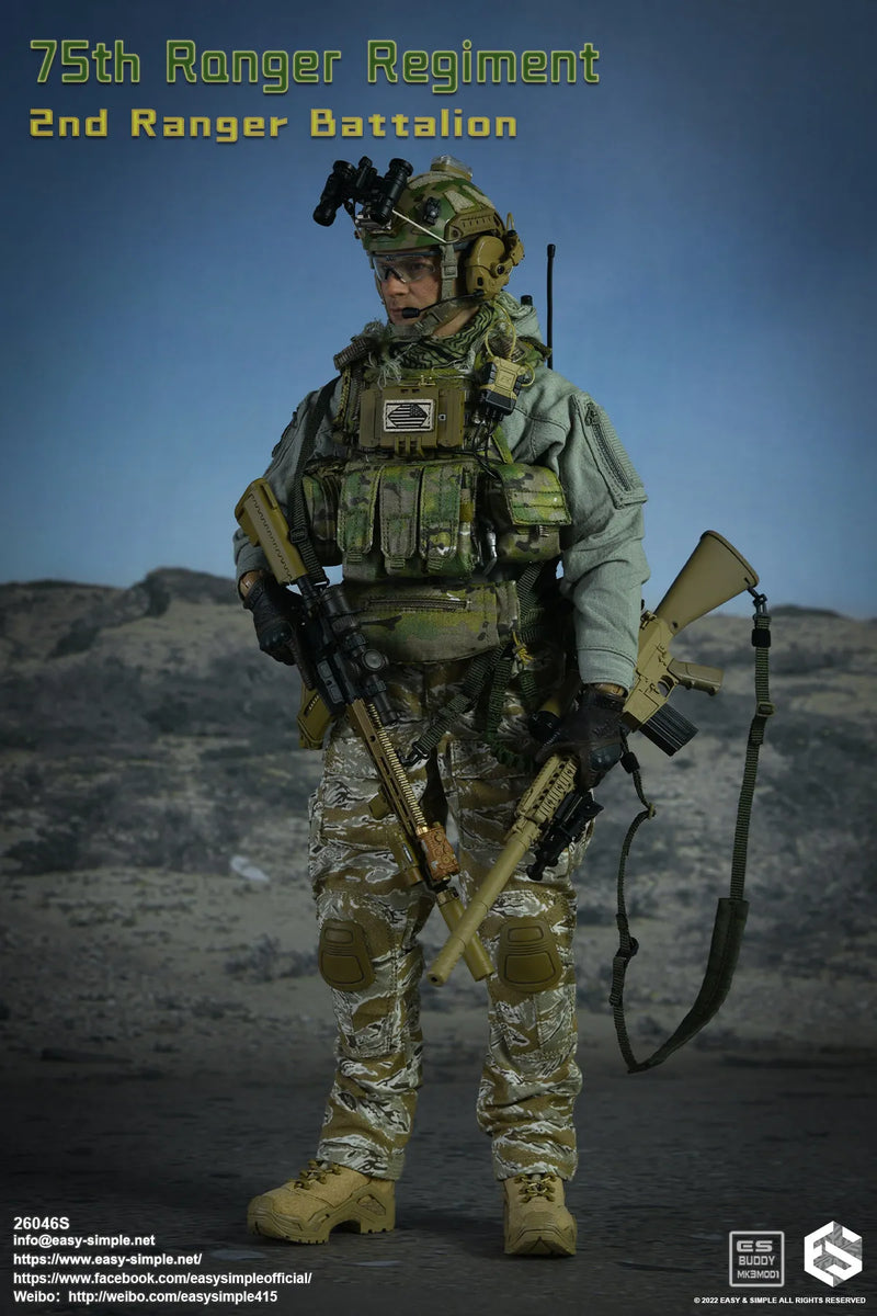 Load image into Gallery viewer, 75th Ranger Regiment S - Green Belt w/9mm Pistol w/Holster

