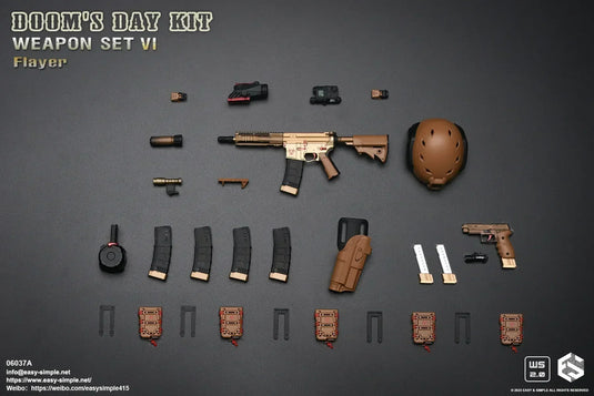 Doom's Day Weapon Set VI Ver. A - Tan Iron Sights