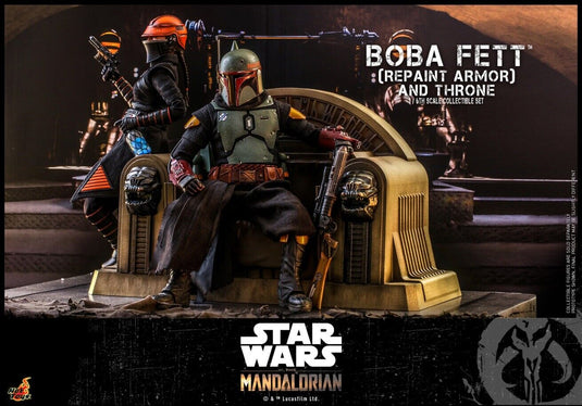 Star Wars - Boba Fett (Repaint Armor) & Throne - MINT IN BOX