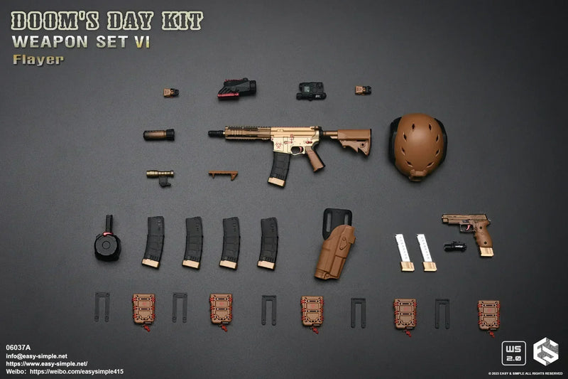 Load image into Gallery viewer, Doom&#39;s Day Weapon Set VI Ver. A - Black &amp; Red Scope
