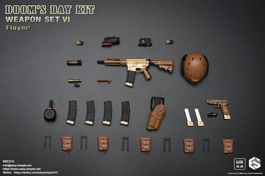 Doom's Day Weapon Set VI Ver. A - Black & Red Scope