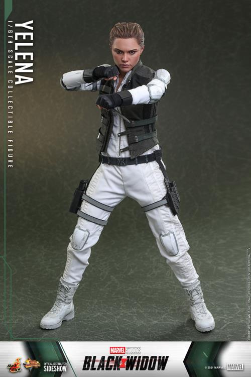 Load image into Gallery viewer, Black Widow - Yelena - White 2-Part Combat Boots (Peg Type)

