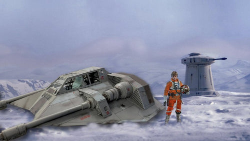 SW Ep. V - Grey Snowspeeder w/2x Snowspeeder Luke COMBO - MINT IN BOX