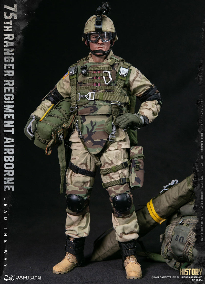 Load image into Gallery viewer, 75th Ranger Regiment Airborne - Woodland Camo Elbow &amp; Knee Pads
