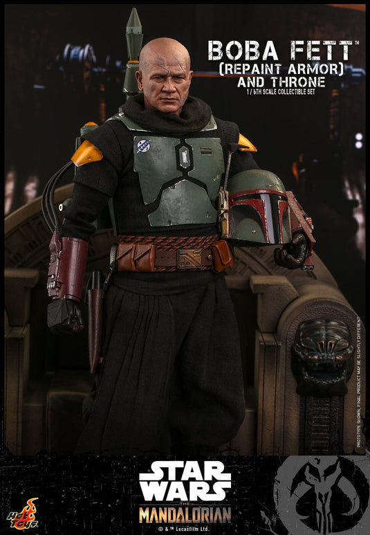 Star Wars - Boba Fett (Repaint Armor) & Throne - MINT IN BOX
