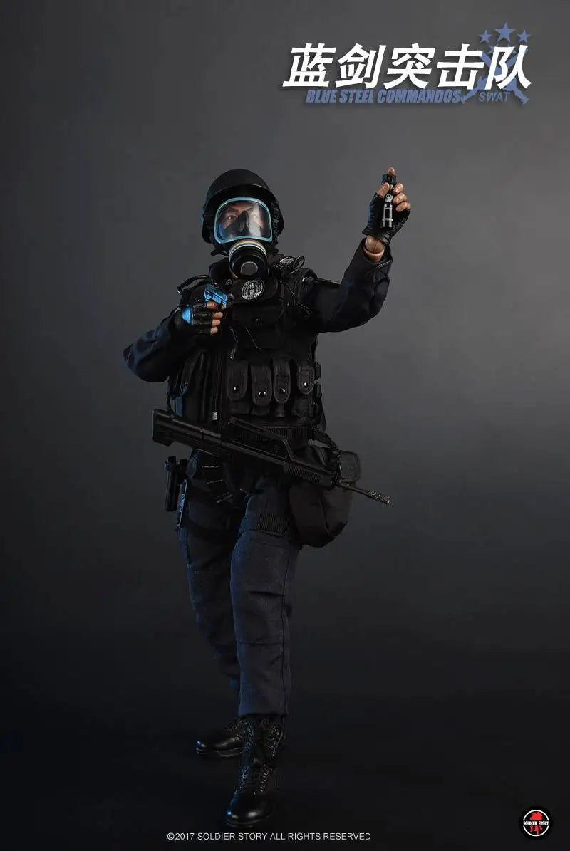 Load image into Gallery viewer, SWAT - Blue Steel Commandos - MINT IN BOX
