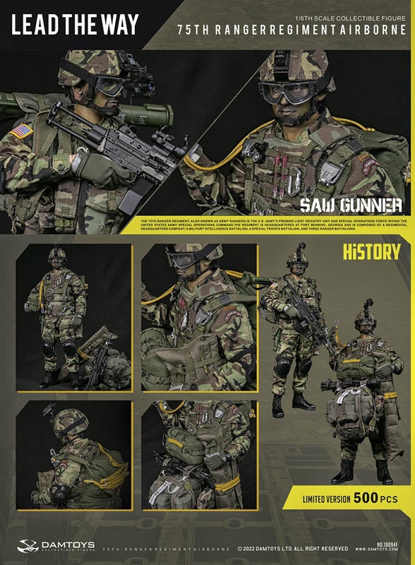 Load image into Gallery viewer, 75th Ranger Regiment Airborne Ltd. - Woodland Camo Drop Leg Pouch
