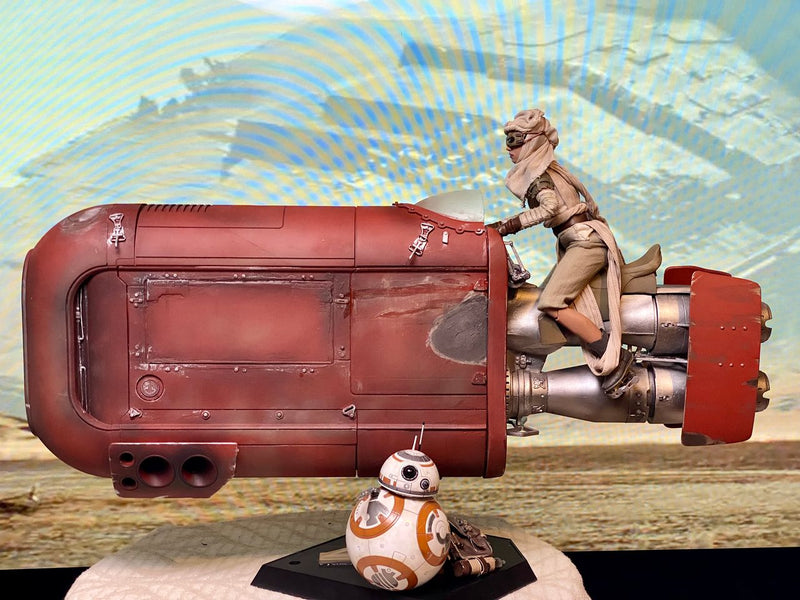 Load image into Gallery viewer, Star Wars TFA - Rey's Sand Speeder - MINT IN BOX
