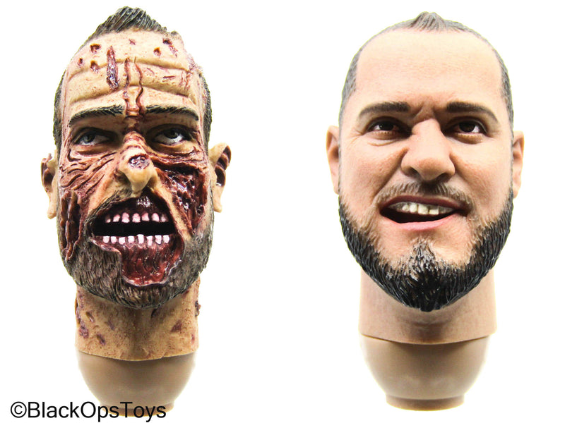 Load image into Gallery viewer, Regular &amp; Zombie Male Headsculpt Set
