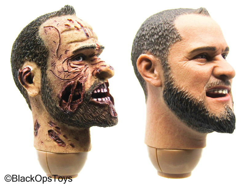 Load image into Gallery viewer, Regular &amp; Zombie Male Headsculpt Set
