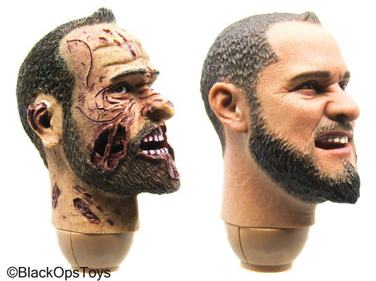 Regular & Zombie Male Headsculpt Set