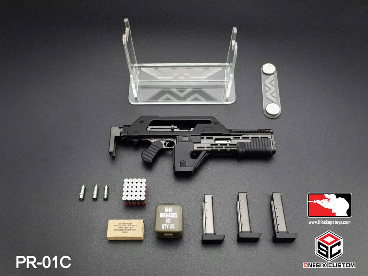 Load image into Gallery viewer, Black M41A Pulse Rifle Ver. 1 w/Round Counter &amp; Extra Magazine LE

