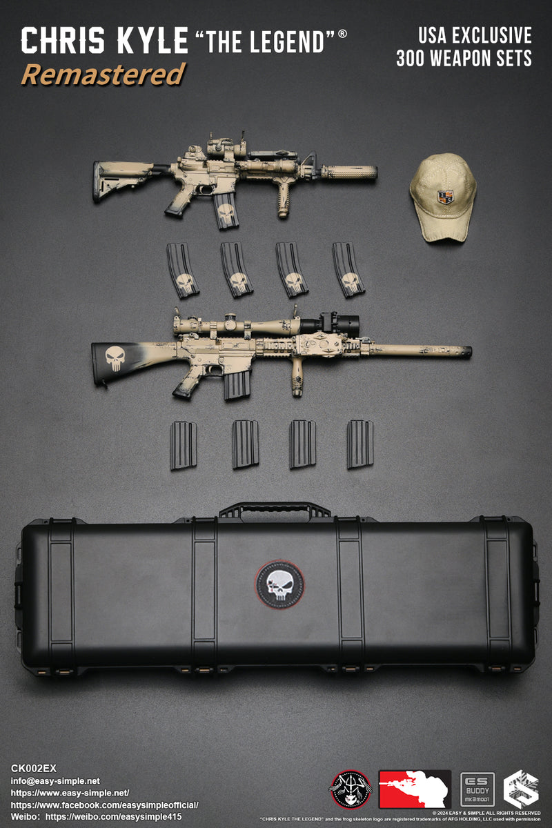 Load image into Gallery viewer, PREORDER DEPOSIT Exclusive Chris Kyle &quot;The Legend&quot;® Remastered  Weapon Set- MINT IN BOX
