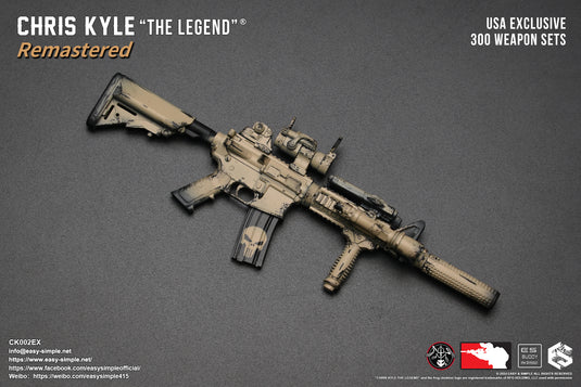 PREORDER DEPOSIT Exclusive Chris Kyle "The Legend"® Remastered  Weapon Set- MINT IN BOX