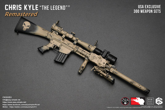 PREORDER DEPOSIT Exclusive Chris Kyle "The Legend"® Remastered  Weapon Set- MINT IN BOX