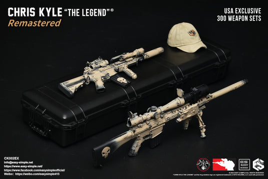 PREORDER DEPOSIT Exclusive Chris Kyle "The Legend"® Remastered  Weapon Set- MINT IN BOX