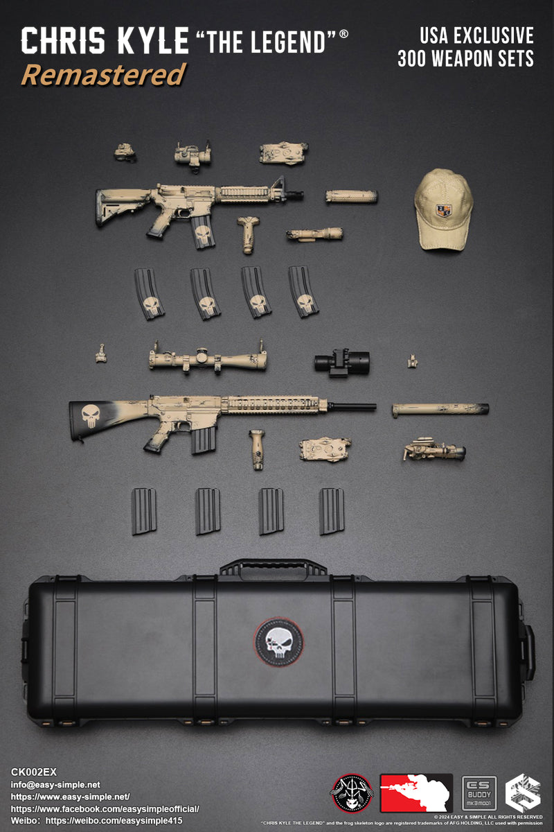 Load image into Gallery viewer, PREORDER DEPOSIT Exclusive Chris Kyle &quot;The Legend&quot;® Remastered  Weapon Set- MINT IN BOX
