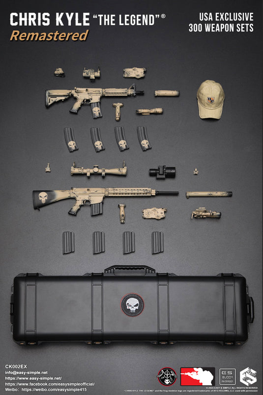 PREORDER DEPOSIT Exclusive Chris Kyle "The Legend"® Remastered  Weapon Set- MINT IN BOX