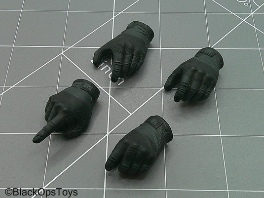 Veteran Tactical Instructor Z - Black Gloved Hand Set (x4)