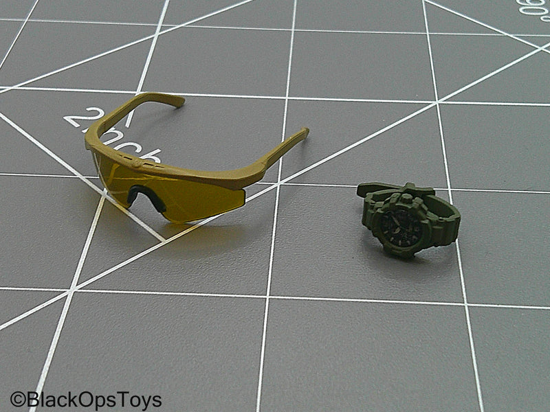 Load image into Gallery viewer, FSB Alpha Team Leader R - Tan Glasses w/Watch
