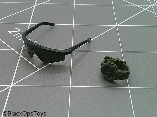 FSB Alpha Team Leader R - Black Glasses w/Watch