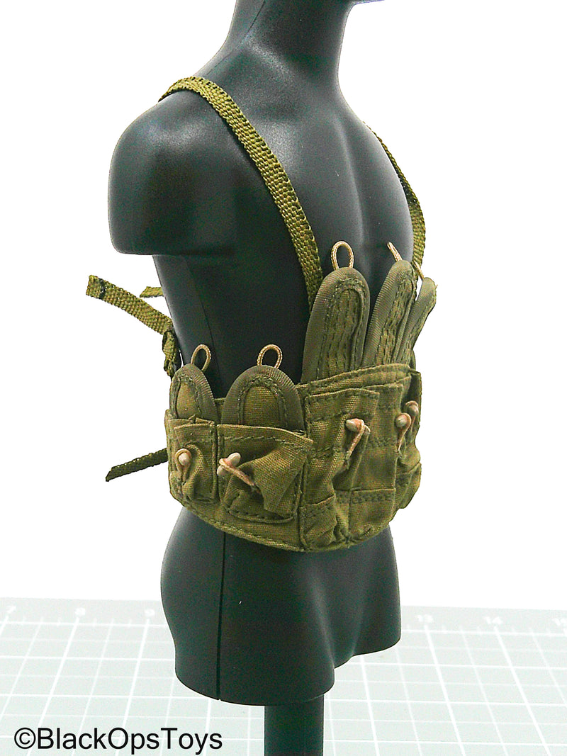 Load image into Gallery viewer, Vietnam Era OD Green Chicom Chest Rig (Toy Soldier)
