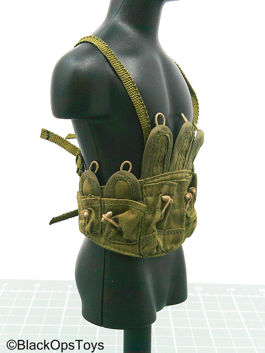 Vietnam Era OD Green Chicom Chest Rig (Toy Soldier)