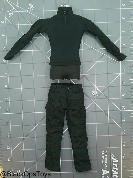 Black Tactical Combat Uniform Set
