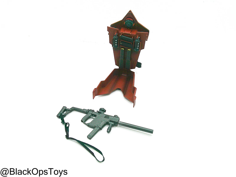 Load image into Gallery viewer, GI JOE - Crimson Guard - Vector SMG w/Backpack &amp; Gear
