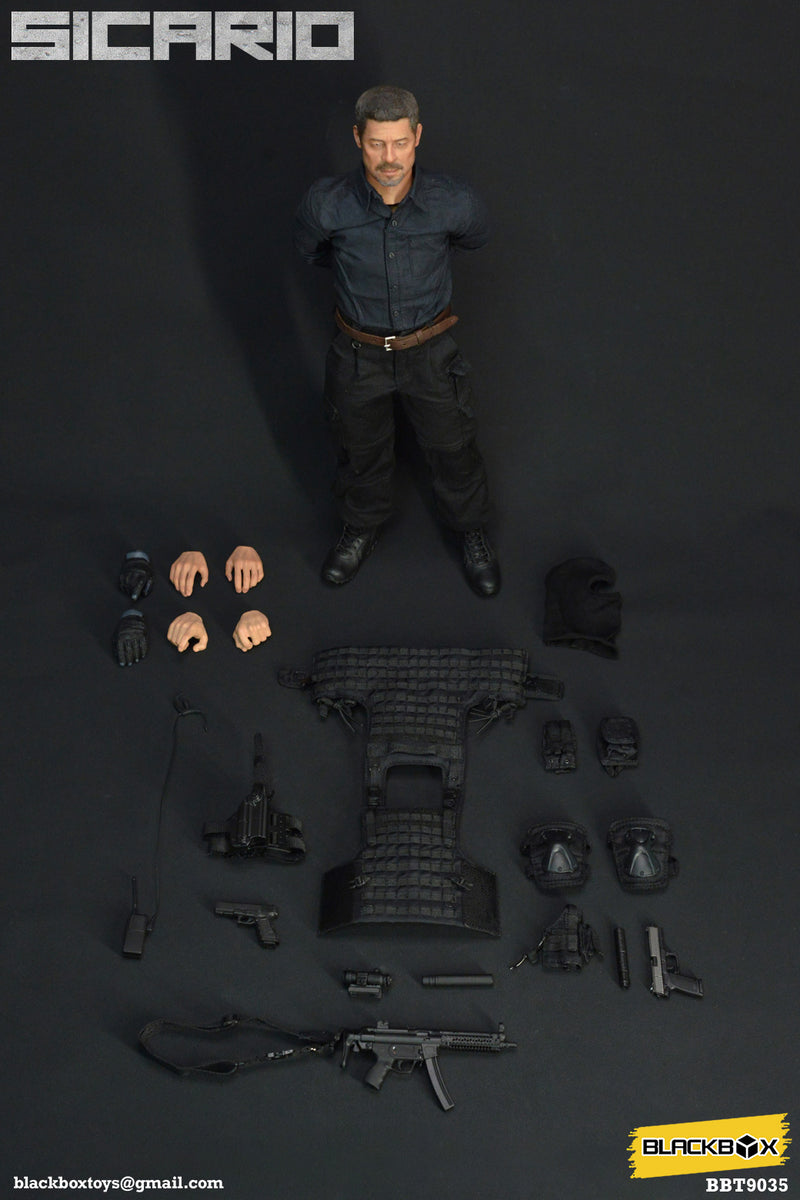 Load image into Gallery viewer, Sicario - Gillick - Black Knee Pads
