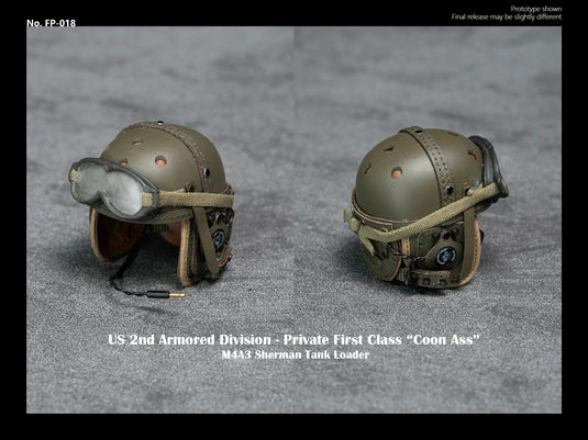 Fury - Sherman Tank Loader - Leather M1938 Tank Helmet