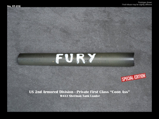 Fury - Sherman Tank Loader - Base Stand w/Tank Barrel Detail
