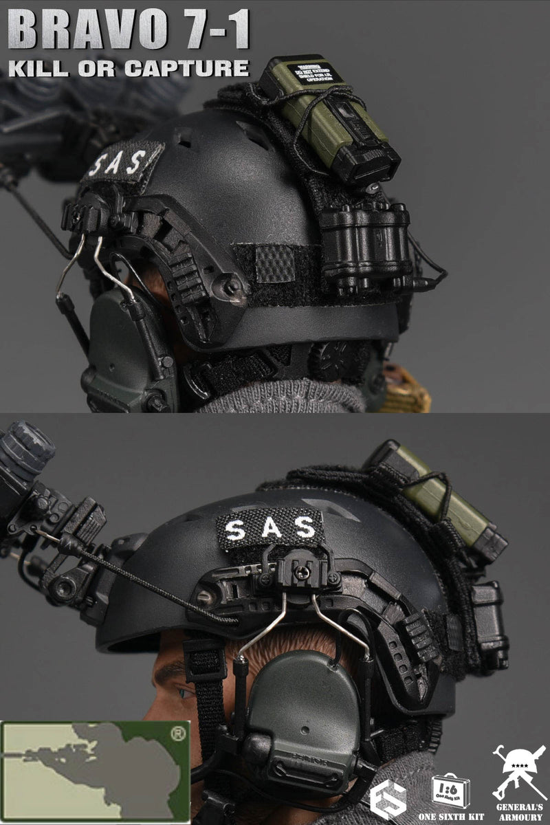 Load image into Gallery viewer, Bravo 7-1 Kill or Capture - Helmet w/NVG &amp; Communications Set

