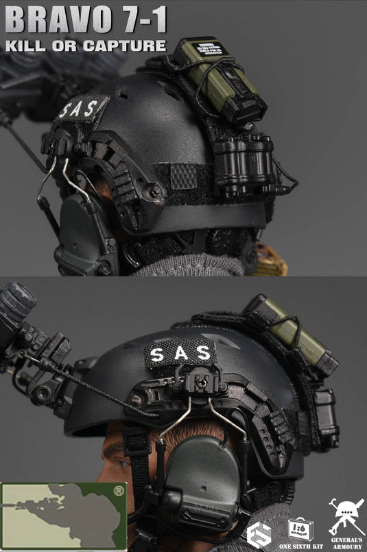 Bravo 7-1 Kill or Capture - Helmet w/NVG & Communications Set