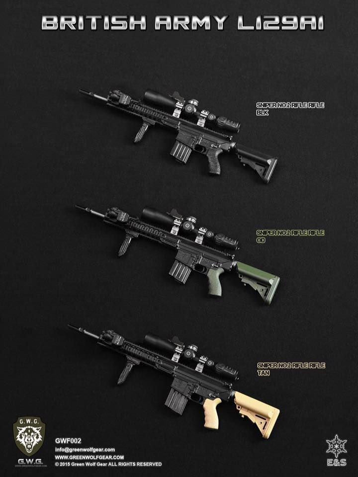 Load image into Gallery viewer, British Army - L129A1 Black Sniper/Sharpshooter Rifle
