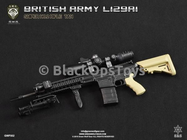 Load image into Gallery viewer, Green Wolf Gear FDE TAN British L129A1 Sniper Rifle Set Mint in Box

