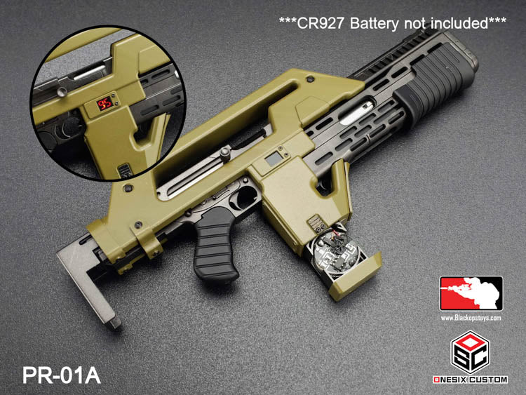 Load image into Gallery viewer, OD Green M41A Pulse Rifle Ver. 1 w/Round Counter &amp; Extra Magazine LE
