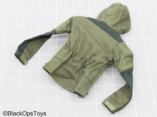 OD Green Quarter Zip Hoodie Jacket (Easy & Simple)