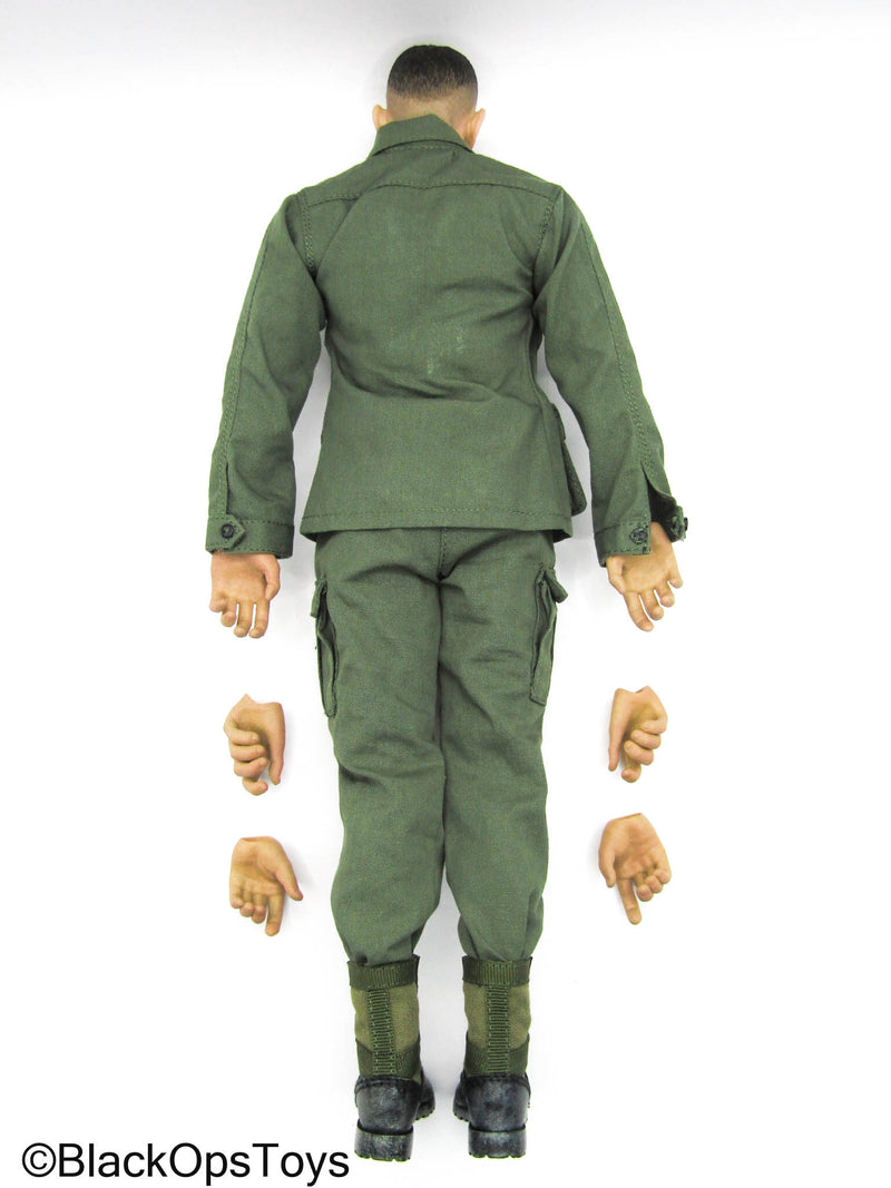 Load image into Gallery viewer, Vietnam Forrest Gump - Male Dressed Body w/Head Sculpt &amp; Green Uniform
