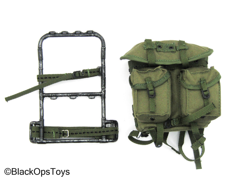 Load image into Gallery viewer, Vietnam Forrest Gump - Green Backpack w/Metal Backpack Frame
