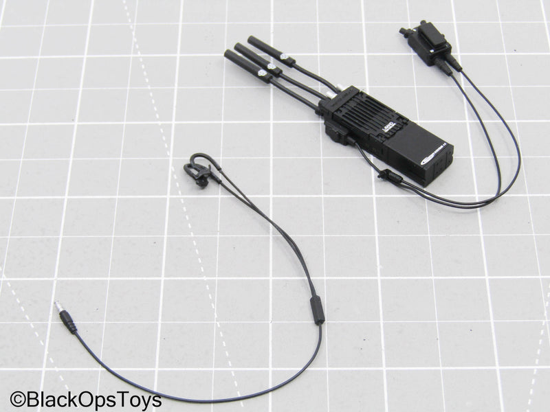 Load image into Gallery viewer, Black Radio w/Over The Ear Headset
