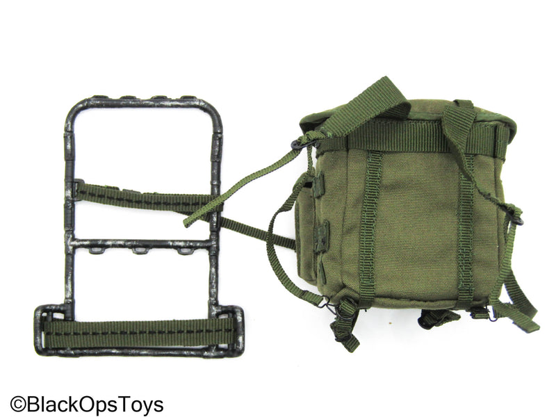 Load image into Gallery viewer, Vietnam Forrest Gump - Green Backpack w/Metal Backpack Frame
